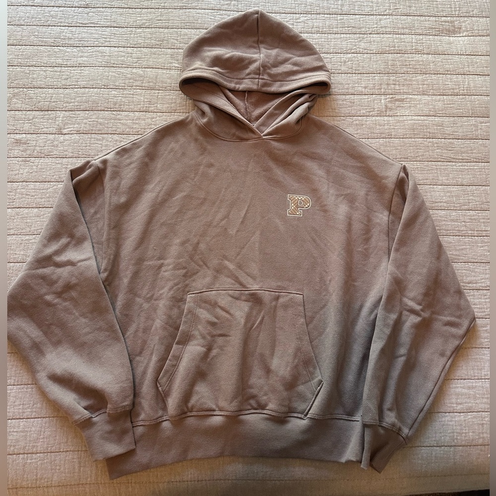 Victoria's Secret Pink oversized brown hoodie size XS